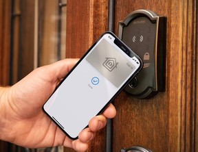 Enter your home without a key with the Schlage Encode Plus Smart Wi-Fi Deadbolt.