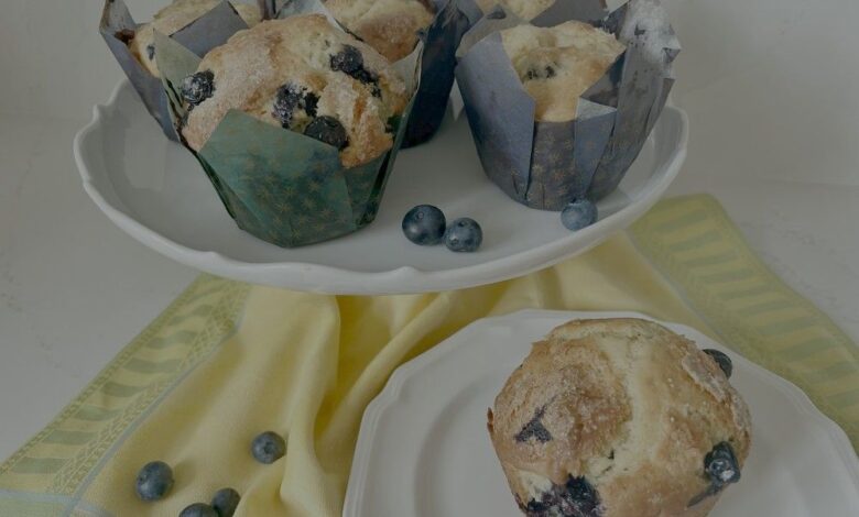Recipe: Blueberry and lemon muffins are a crowd puller