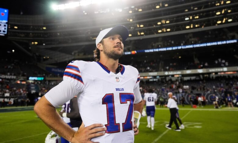 With Josh Allen who is in front of the season finale, accounts focus on competition in safety, recipient