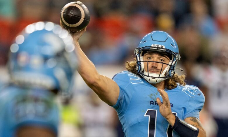 While Alouettes are looking for answers at QB, Caleb Evans sees chance