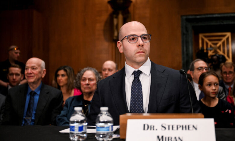 Trump calls Stephen Miran to fill the vacant chair on Federal Reserve Board