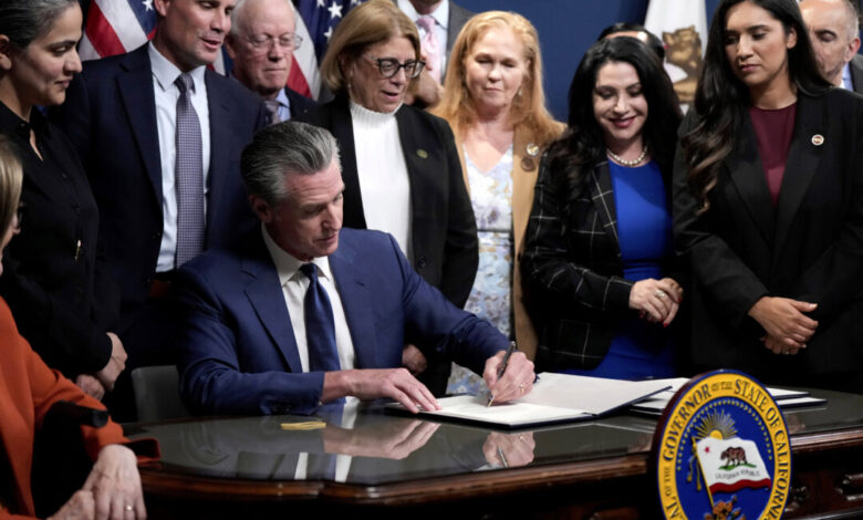 Newsom signs the redistribution plan of California, since Texas completes new maps