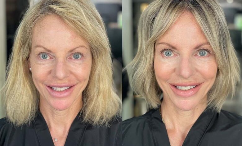 Makeover: Highlights and simple make -up give a lighter, brighter appearance