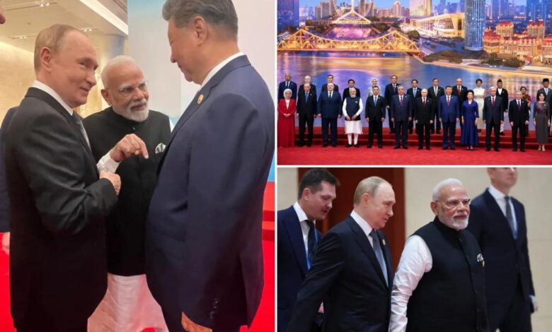 India’s leader Modi cozies up to Putin and Xi Jinping at Shanghai summit