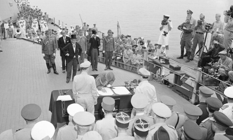 September 2, Japan surrenders to end World War II